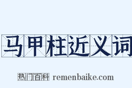 马甲柱近义词是什么意思的图片